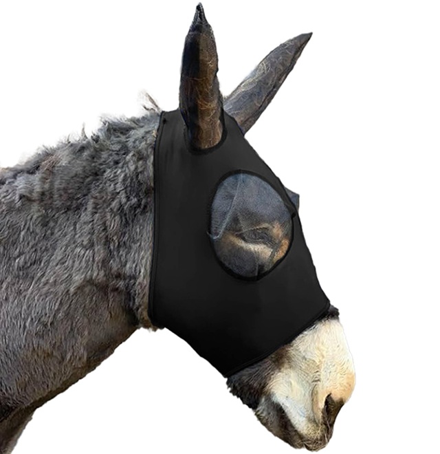 MASCHERA ANTIMOSCHE LYCRA PER ASINO Maschera da paddock 